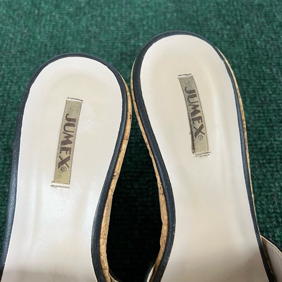 JUMEX cork wedge in black size 8.5/9 - Picture 3 of 3